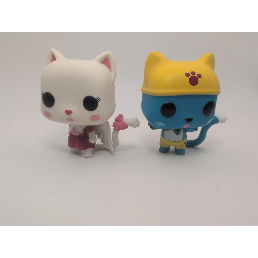 Funko Pop Fairy Tail Happy #286 Hot Topic Exclusive, Carla #285 Lot No Boxes